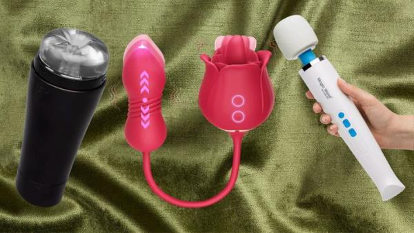 A discrete Fleshlight toy, a 3-in-1 to<em></em>ngue simulator and the original Magic Wand.