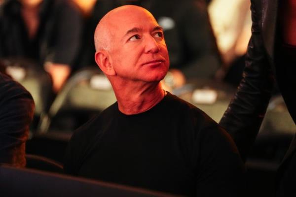 Jeff Bezos attends an Ultimate Fighting Champio<em></em>nship event on Sept. 14 at the Sphere in the Las Vegas area.