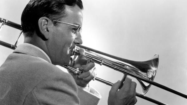 Glenn Miller playing trombone