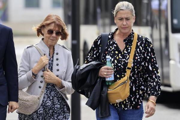 Gisele Pelicot with her daughter Caroline Darian.