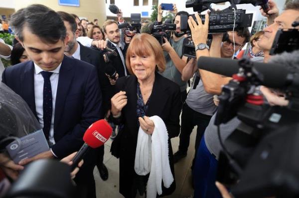 Gisele Pelicot leaves the criminal court in Avignon, France.