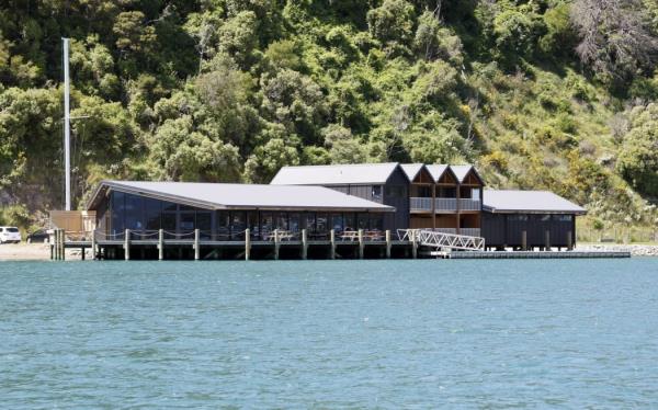 The sauna parked up next to the Queen Charlotte Yacht Club in July but had to close in August as it did not have consent. SUPPLIED: MARLBOROUGH EXPRESS - SINGLE USE ONLY