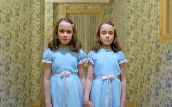 Twin actors in the horror movies the Shining.