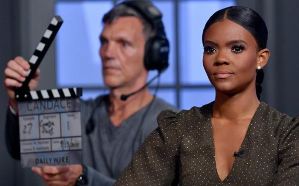 Co<em></em>ntroversial media perso<em></em>nality Candace Owens on the set of "Candace" , 13 September, 2021 in Nashville, Tennessee.