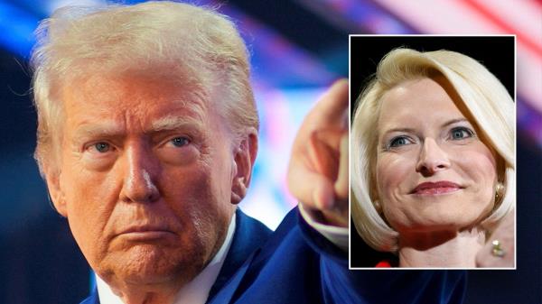 Split image of Trump, Callista Gingricj