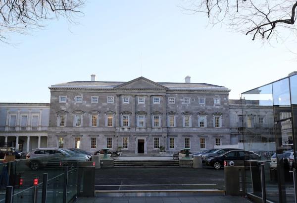 Leinster House this morning. Photograph: Brian Lawless/PA Wire 