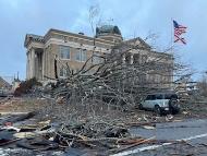 Damage from a storm seen at Alabama, US. (Photo: AP)