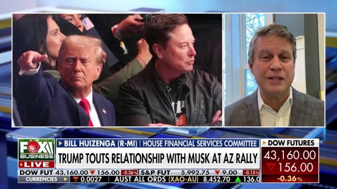 Rep. Bill Huizenga, R-Mich., discusses DOGE's influence on Co<em></em>ngress and Elon Musk's role in Trump's White House on 'Varney & Co.'