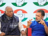 Co<em></em>ngress CWC meeting: Mallikarjun Kharge and Rahul Gandhi (PTI Image)