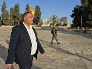 Israeli Natio<em></em>nal Security Minister Itamar Ben-Gvir visits the Al-Aqsa compound, also known to Jews as the Temple Mount, during the Jewish holiday of Hanukkah, in Jerusalem's Old City. (IMAGE: REUTERS)