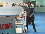 Vijayveer Sidhu at the 67th Natio<em></em>nal Shooting Champio<em></em>nship Competitions (NRAI)