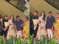 Chiranjeevi at PV Sindhu And Venkata Datta Sai’s reception 