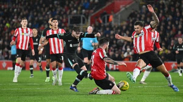 Harvey Elliott scores Liverpool's second goal