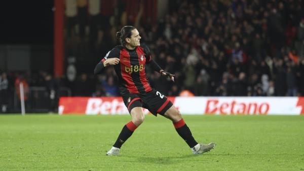 Enes Unal of Bournemouth celebrates