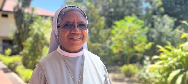 Sister Guilhermina, at the co<em></em>nvent of the Canossian Mothers in Dili.